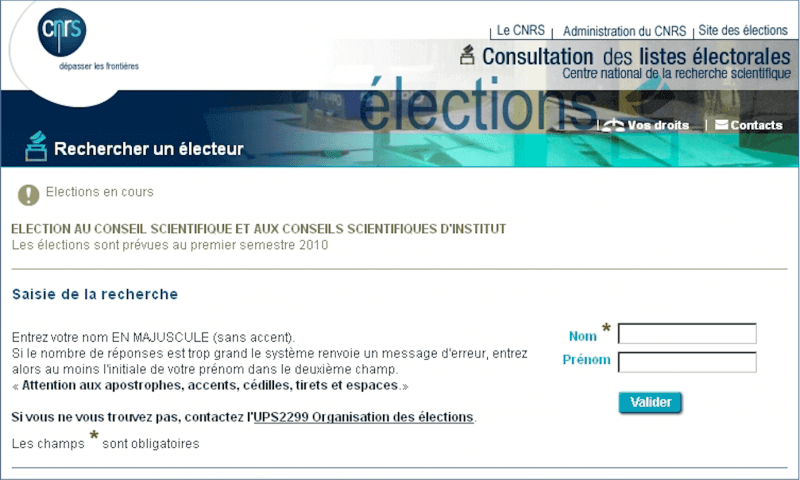 Site du CNRS