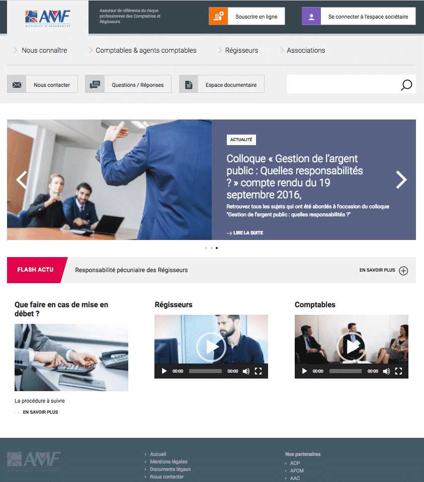 Refonte du site Web de l’AMF