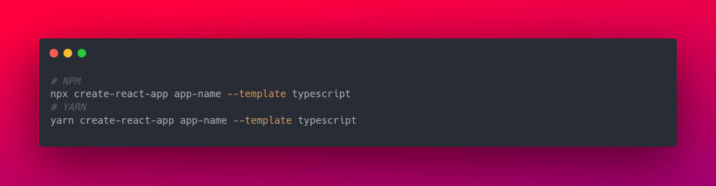 installer typescript